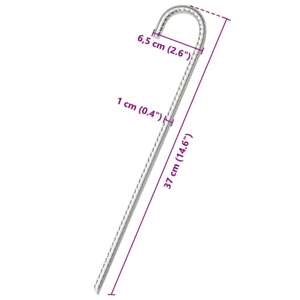 Tent Pegs 12 Pcs Ø10 Mm Galvanised Steel