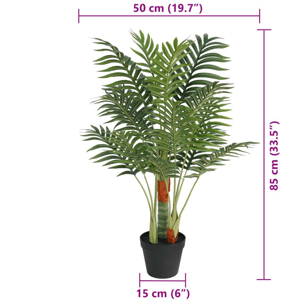 Artificial Palm Tree With 3 Trunks Green Pp