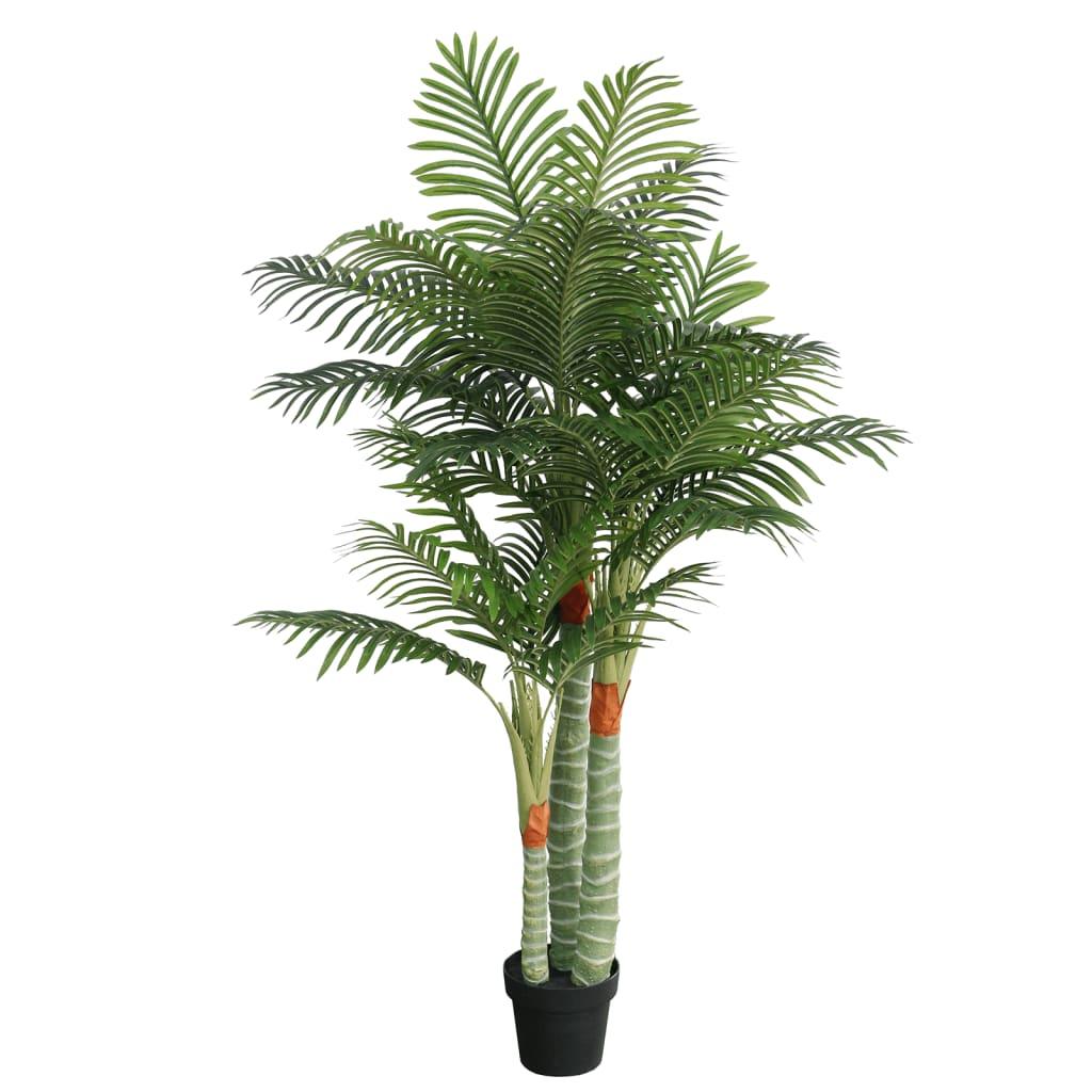 Artificial Palm Tree With 3 Trunks Green Pp