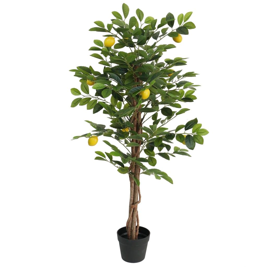 Artificial Lemon Tree With 3 Trunks Green Pp