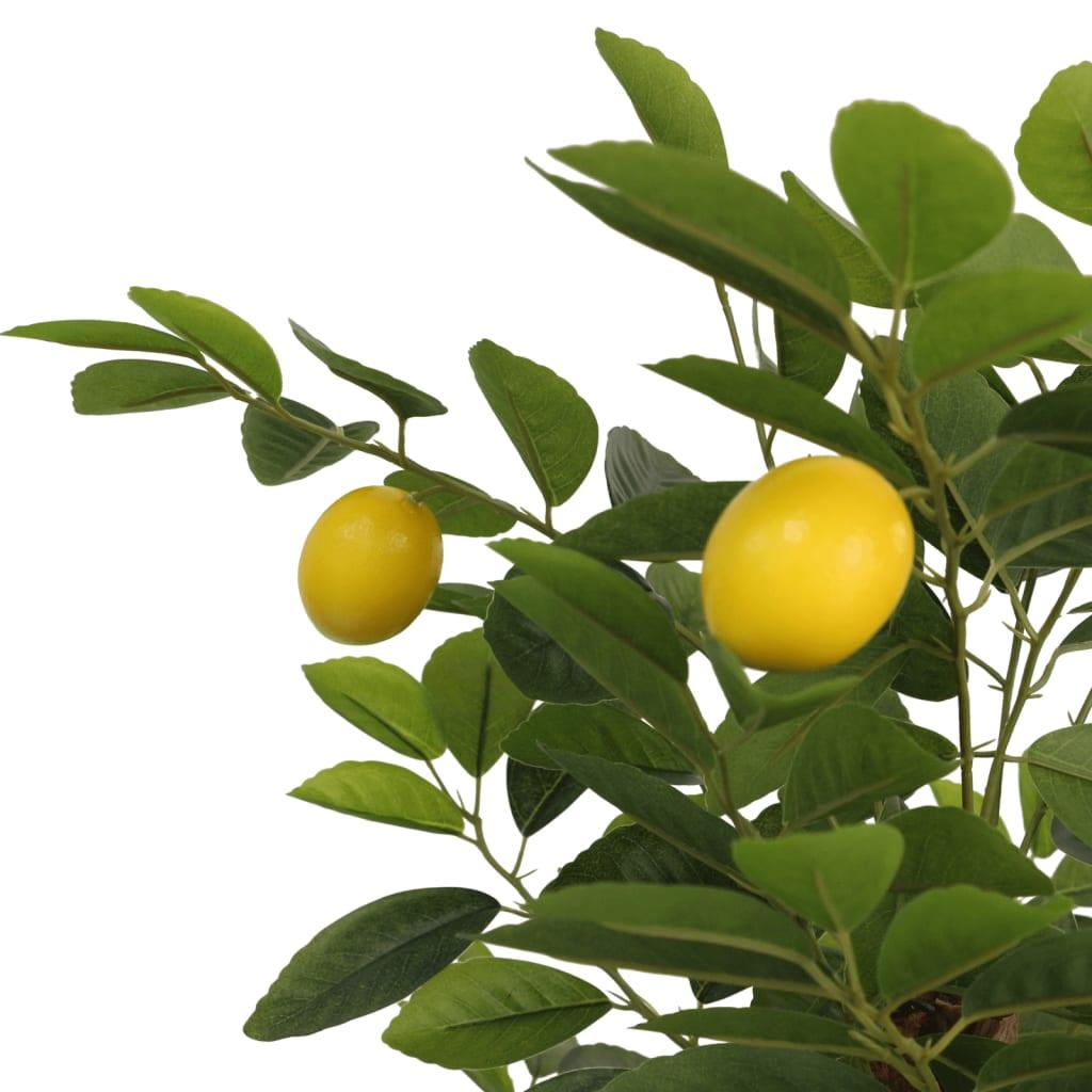 Artificial Lemon Tree With 3 Trunks Green Pp