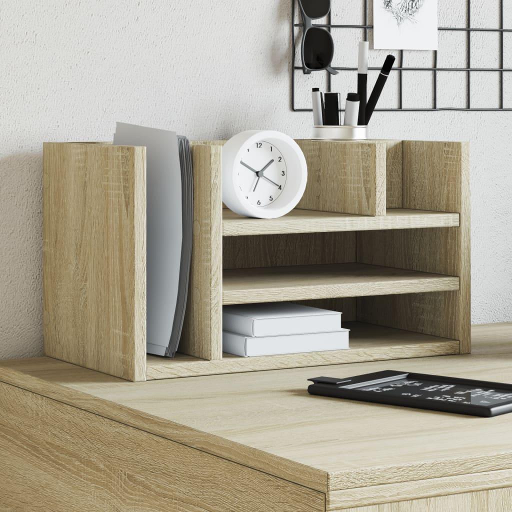 Desk Organiser 44.5X24X25 Cm Engineered Wood