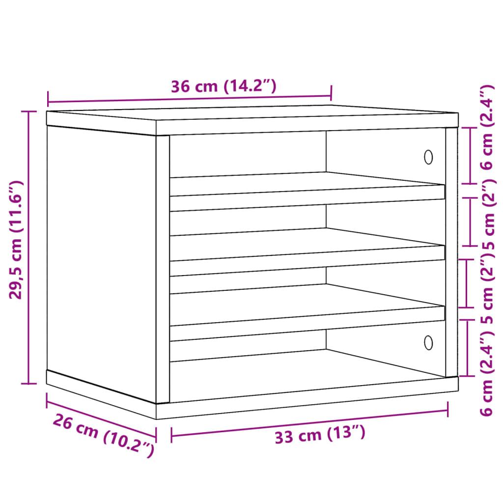 Desk Organiser 36X26X29.5 Cm Engineered Wood